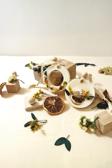 乾花香薰蠟磚 | 黃色&橘色