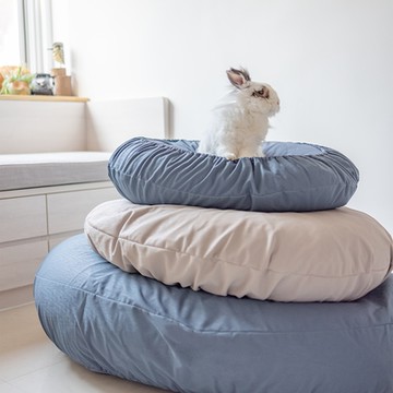 unilove.tails 英國 Hopo滾滾睡寵物床XL(118x95x33cm)-北歐藍