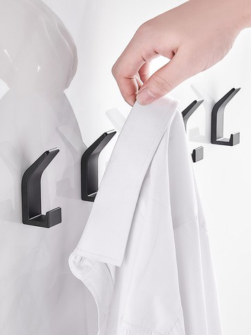 免打孔單鉤帽子衣服小掛鉤收納掛架衛生間浴室粘鉤五金掛衣鉤壁掛