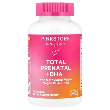 Pink Stork, 全產前 + DHA 配方，180 粒膠囊