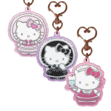 小禮堂 Sanrio 三麗鷗 Hello Kitty 壓克力造型鑰匙圈 (Lovely Frill系列 蘿莉塔)