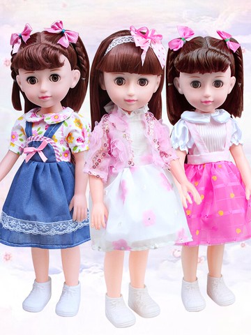 洋娃娃  會說話的智能淺仔芭比洋娃娃套裝仿真大號公主精致女孩玩具單個布【MJ14900】