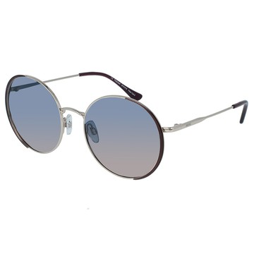 【INVU】瑞士俏皮經典圓框偏光太陽眼鏡 (金/灰紫紅色)  B1019B