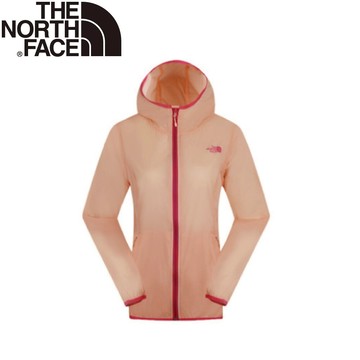 【The North Face 女 排汗外套《橘粉》2VEN/防潑水/休閒外套/戶外/兜帽外套