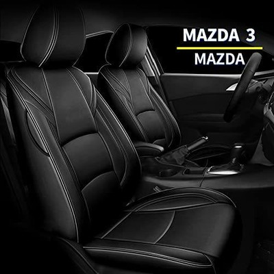 マツダ3 2019-2022車用シートカバー%カラムラ%エアバッグ対応車用シートカバーの豪華フルセット。自動車用内装部品%カラムナ%防水人工皮革%カラムナ%取り付