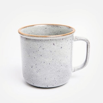 艾禮思陶瓷馬克杯400mL 煙雨灰