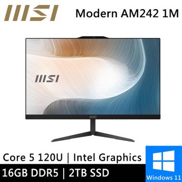 微星 Modern AM242 1M-1060TW-SP4 24型(Core 5 120U/16G/2TB SSD/W11)特仕版