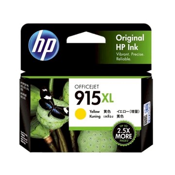 【CUBE卡最高10%回饋】HP 915XL 高列印量黃色原廠墨水匣 3YM21AA 適用 OfficeJet Pro 8020/8025
