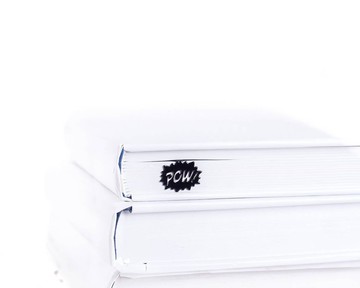 金屬書籤 對話氣泡 POW / 漫畫風格 送給愛書人士的禮物 //