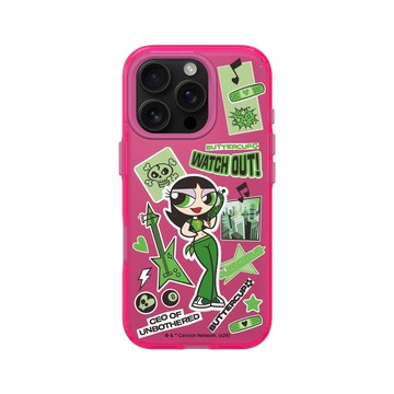 iPhone 16 Pro Clear 粉漾桃 - The Powerpuff Girls 飛天小女警 - 長腿毛毛