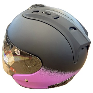 全罩式安全帽 R3A6 XL 黑紫色 含護目鏡  1個