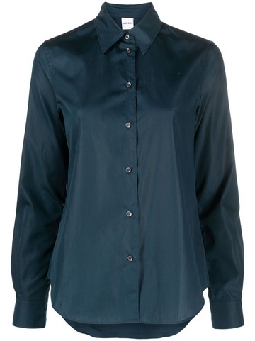 ASPESI - long-sleeved button-up shirt - women - Cotton - 42 - Blue
