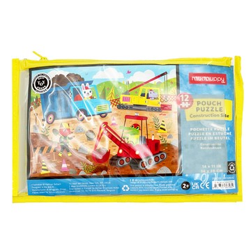 mudpuppy 攜帶拼圖 建築工地  12片  1組