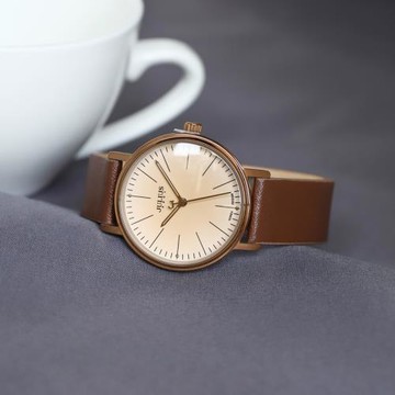 聚利時女士手表女學生簡約時尚復古皮帶手表女ins風百搭韓版女表
