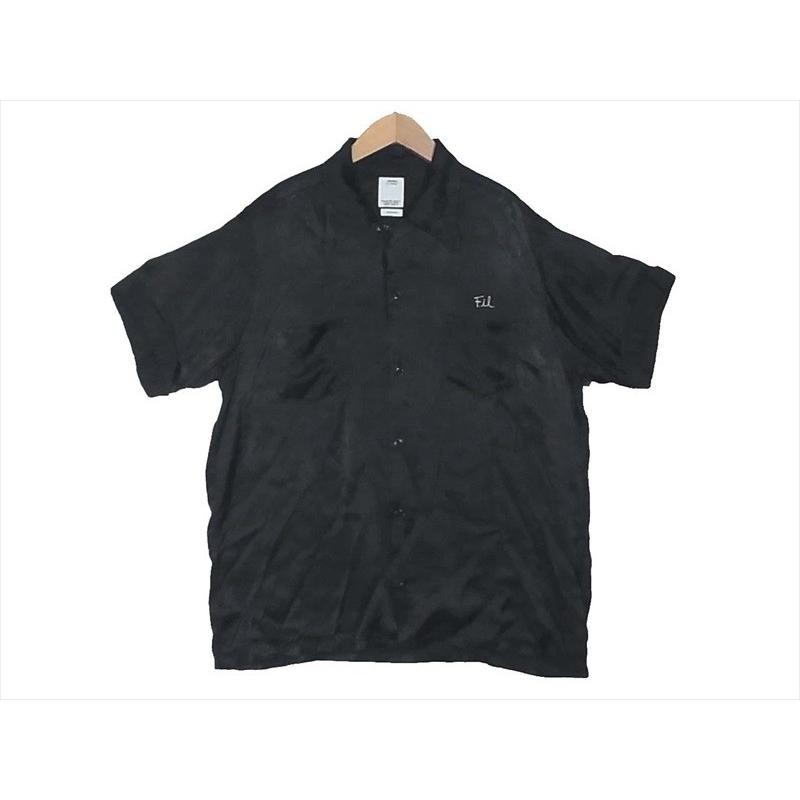 ビズビム VISVIM 0117105011031 Irving Shirt S/S Peerless レーヨン オープンカラーシャツ 半袖シャツ  ブラック系 5 【美品】【中古】 | LINEブランドカタログ