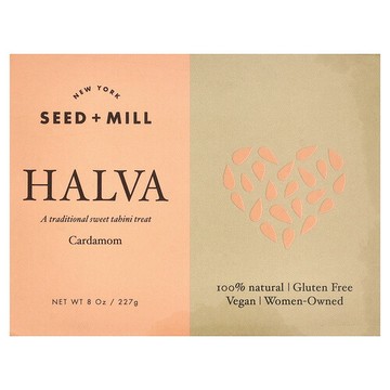 Seed + Mill, 哈發糕，小豆蔻味，8 盎司（227 克）