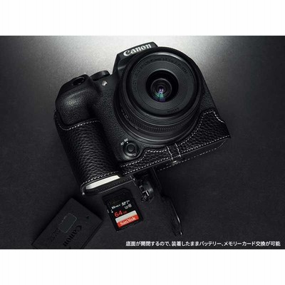 本革 新品 Canon キャノン EOS R10用 本革カメラケース ブラック Canon EOS R10 専用 レザー ケース Black ブラック TP Original