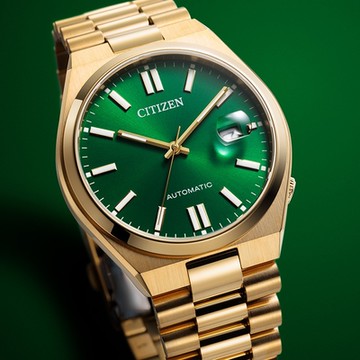 CITIZEN 星辰錶 Mechanical 時尚機械腕錶 男錶 女錶 手錶 聖誕節 禮物-綠40mm NJ0152-51X