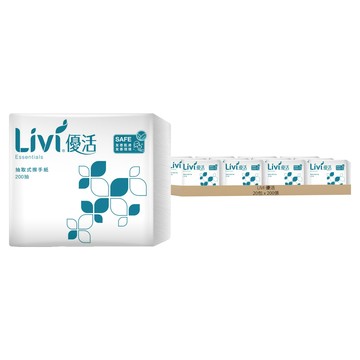 LIVI 優活 抽取式擦手紙  1入  20包