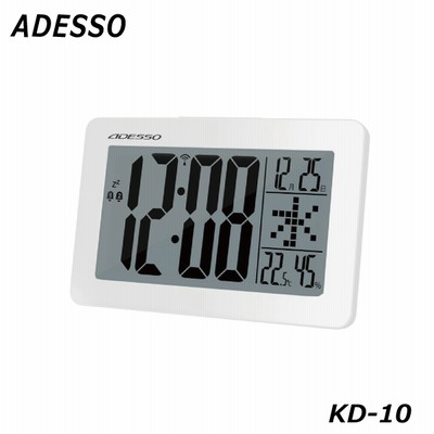 アデッソ 大画面電波クロック KD-10 置き掛け兼用電波時計 別料金にて名入れ対応可能