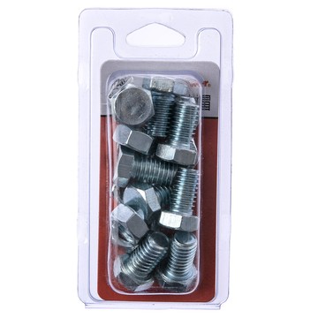 728 六角機械牙螺絲 附帽 3/8X5/8" 8組