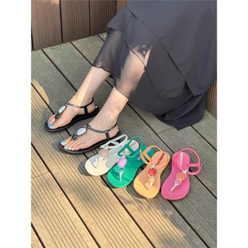 新款巴西果凍鞋原產依帕內瑪Ipanema涼鞋極簡細圓環夏季夾趾女鞋