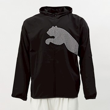 Puma 訓練系列 TAD 男款 黑色 運動 休閒 拉鍊 口袋 大跳豹 連帽 風衣 歐規 外套 52673501