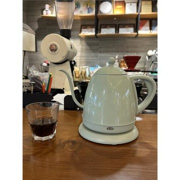 【工廠】品高304不銹鋼0.8L咖啡手沖壺天鵝頸電熱水壺茶黑y^