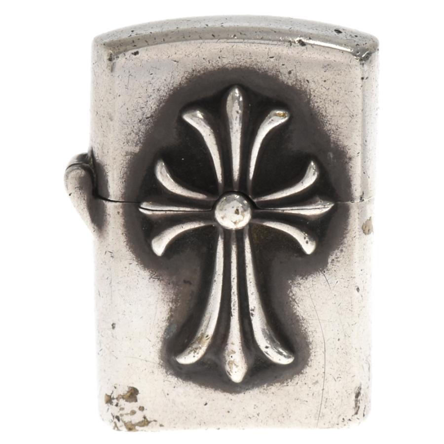 CHROME HEARTS クロムハーツ ZIPPO LIGHTERZ-V1 V1スモールCHクロス ジッポ ライター シルバー