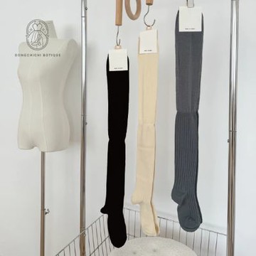 DONGCHICHI 【現貨】韓國熱銷款  過膝 推推襪 三色 韓國製 膝上襪 泡泡襪 C535