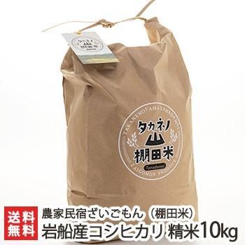 岩船産コシヒカリ タカネノ山棚田米 精米10kg 農家民宿ざいごもん ギフト ギフトにも！ のし無料 送料無料