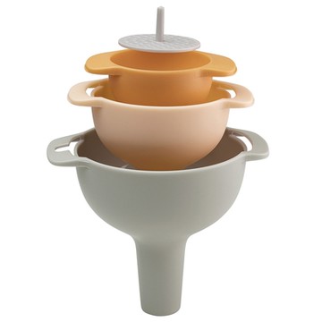 《TaylorsEye》附濾篩漏斗3件-莫蘭迪-- 分裝漏斗