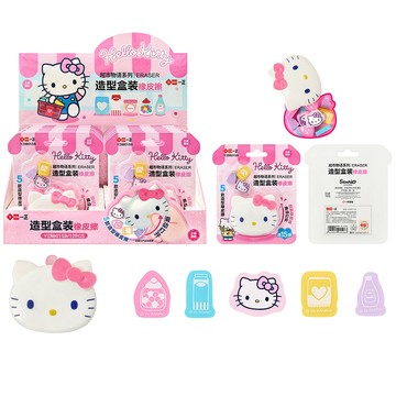 文具 iigen一正 三麗鷗造型盒裝橡皮擦 庫洛米 KITTY 小學生鉛筆擦 獎勵禮物YZ880159/YZ880156