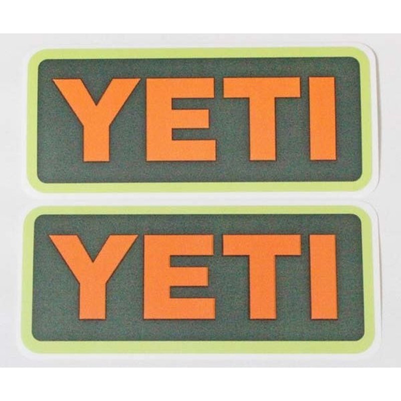 イエティ ロゴ ステッカー 2枚セット YETI LOGO STICKER C シール デカール クーラー タンブラー アウトドア デコ カスタム  ネコポス 新品 通販 LINEポイント最大GET | LINEショッピング