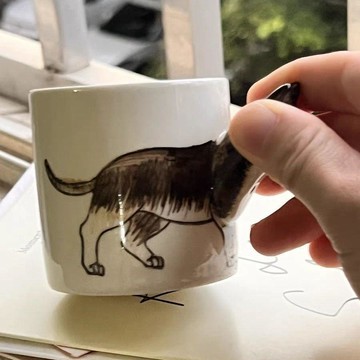 動物搞怪馬克杯兒童陶瓷杯搞笑水杯哈士奇猴子杯濃縮咖啡杯萌寵杯 可愛馬克杯 貓咪馬克杯 牛奶杯 大馬克杯 創意馬克杯 貓杯