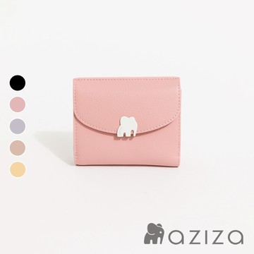 aziza UNA全蓋釦式短夾