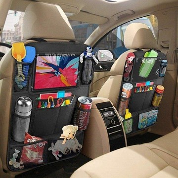 汽車 汽車座椅收納袋椅背置物袋多功能儲物袋iPad汽車掛袋後座防踢靠背 收納袋 置物 汽車椅背收納袋 椅背收納袋