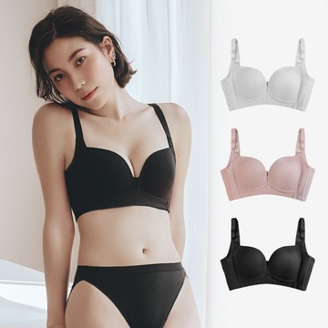 【myBRA】升級版 無可比擬｜超無痕無鋼圈內衣-黑色 女內衣 熱銷破萬 素面百搭 集中爆乳 包副乳 大尺碼