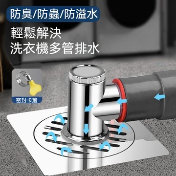 優選🏆洗衣機地漏 排水管接頭 洗衣機排水 排水管 洗衣機接頭 y型三通 三通接頭 三通水龍頭 洗衣機地排 洗衣機底座