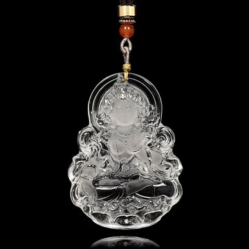 【正佳珠寶】白水晶 頂級超淨透 觀音度母 39g 白水晶吊墜