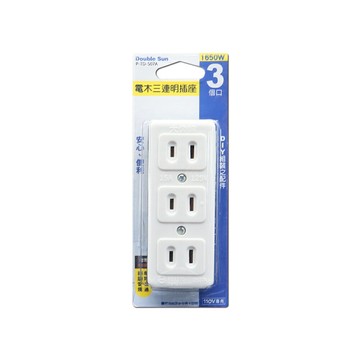 朝日電工 電木三孔明插座P-TD-507A