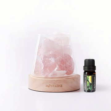 【Montagne】水晶擴香組｜粉水晶｜桃花Ｘ人緣-佛手柑_廠商直送