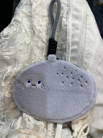 超級好摸的毛毛石頭錢包