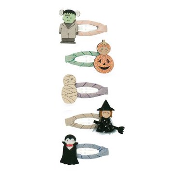 英國Mimi & Lula_AW25_變裝派對_怪物巫婆迷你滴答夾5入