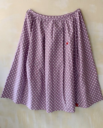 長裙--紅色編織