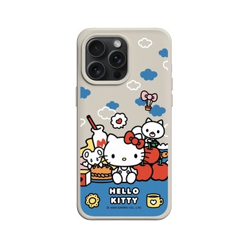 iPhone 15 Pro Max SolidX 貝殼灰 - 三麗鷗-Hello Kitty - 悠閒時光