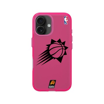 iPhone 16 Clear 粉漾桃 - NBA - B&W-鳳凰城太陽 Phoenix Suns B&W