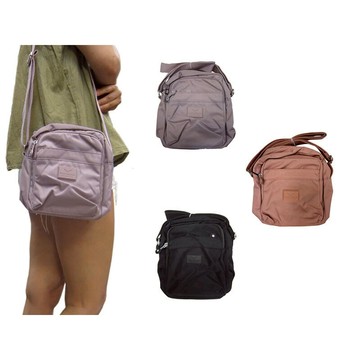 ~雪黛屋~MARTINCOCK 斜背小容量主袋+外袋共四層尼龍布大齒拉鍊MW126