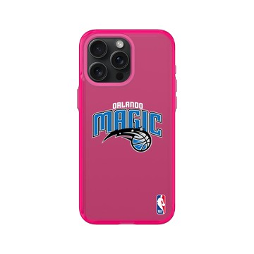 iPhone 15 Pro Max Clear 粉漾桃 - NBA - Logo-奧蘭多魔術 Orlando Magic - Light