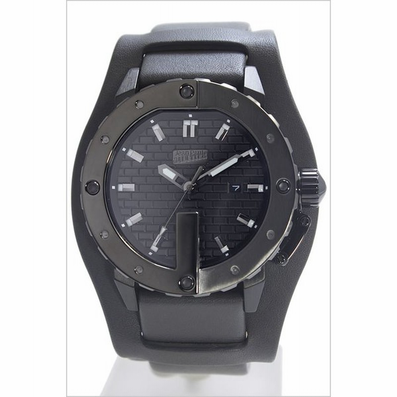 希少】Jean Paul Gaultier ゴルチェ 腕時計 プッシュ式 黒 【公式通販】